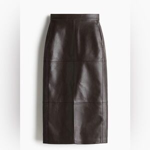 H&M Edition Coated Pencil Skirt